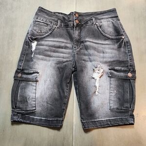 Women's Flamingo Denim Capris XL